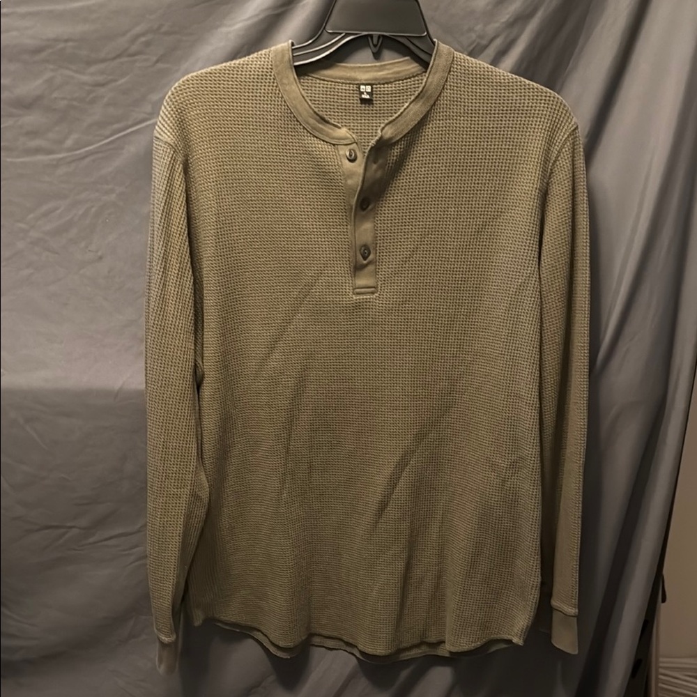 Uniqlo Olive Green Men's Shirt